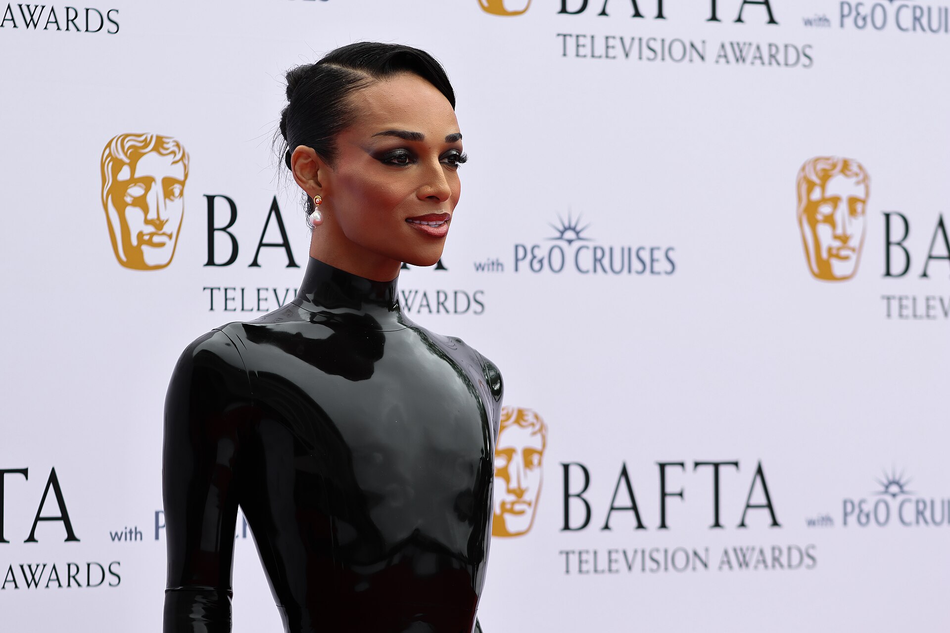 Alex Thomas-Smith at the TV BAFTA red carpet, May 26