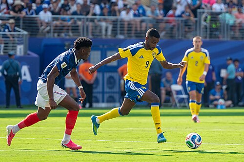 Alexander Isak during France v Sweden at the 2026 FIFA World Cup