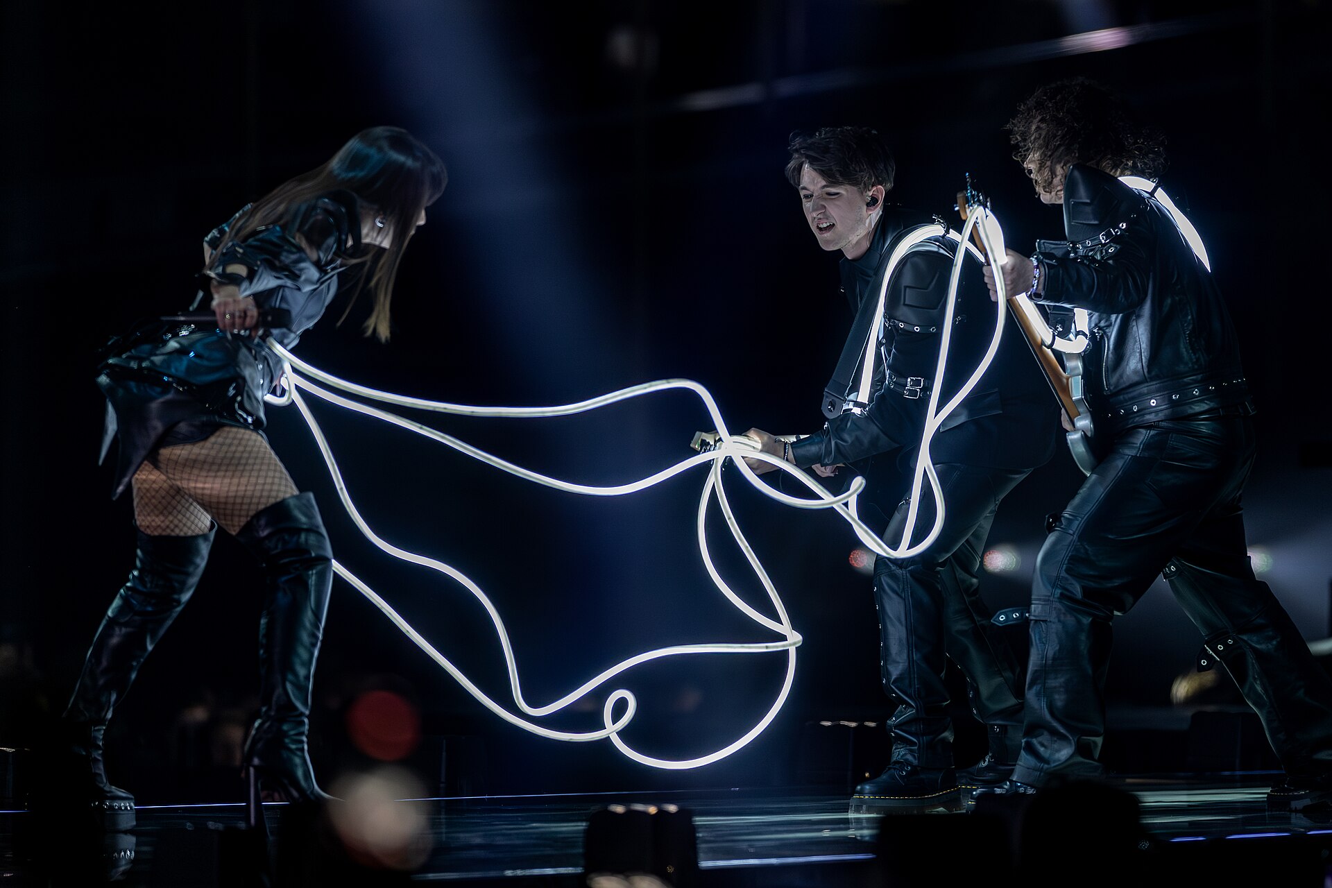 Alexandra Căpitănescu performing Choke Me, representing Romania in the 2nd Semi Final of the 2026 Eurovision Song Contest in Vienna