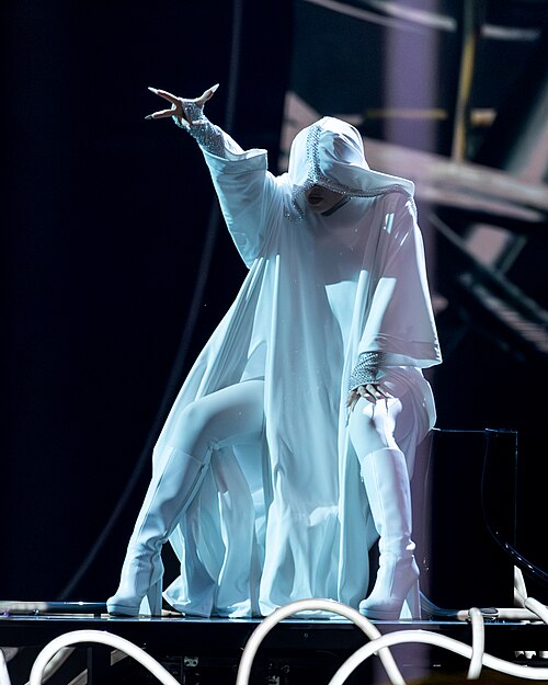 Alexandra Căpitănescu performing Choke Me, representing Romania in the 2nd Semi Final of the 2026 Eurovision Song Contest in Vienna