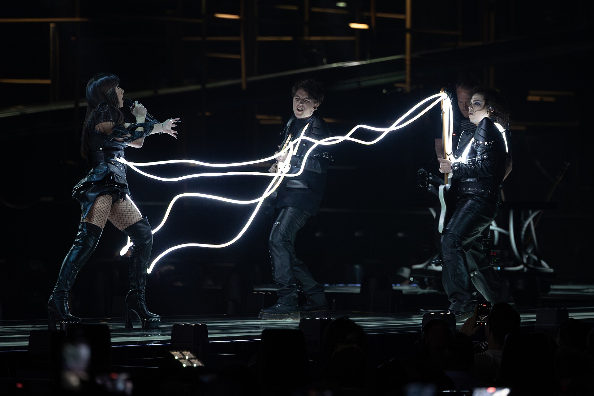 Alexandra Căpitănescu performing Choke Me, representing Romania in the 2nd Semi Final of the 2026 Eurovision Song Contest in Vienna