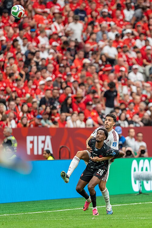 Ali Ahmed during Canada v Qatar on 18 June 2026 at the 2026 FIFA World Cup