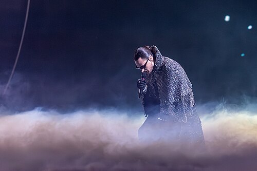 Alis performing  Nân, representing Albania in the 2nd Semi Final of the 2026 Eurovision Song Contest in Vienna