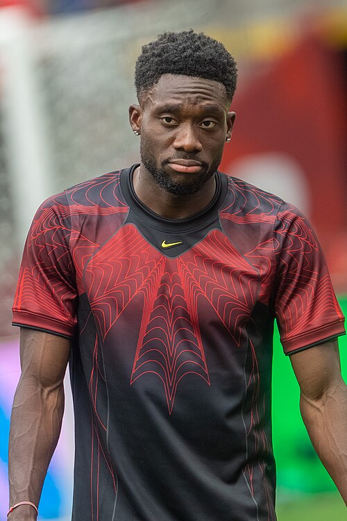 Alphonso Davies during Canada v Qatar on 18 June 2026 at the 2026 FIFA World Cup