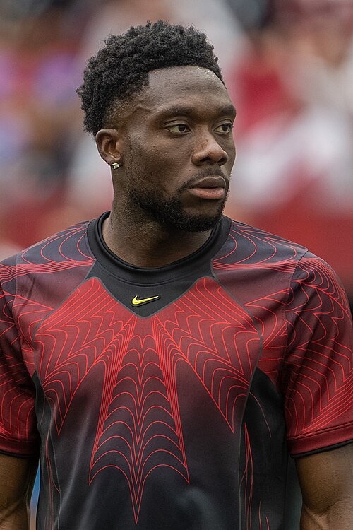 Alphonso Davies during Canada v Qatar on 18 June 2026 at the 2026 FIFA World Cup