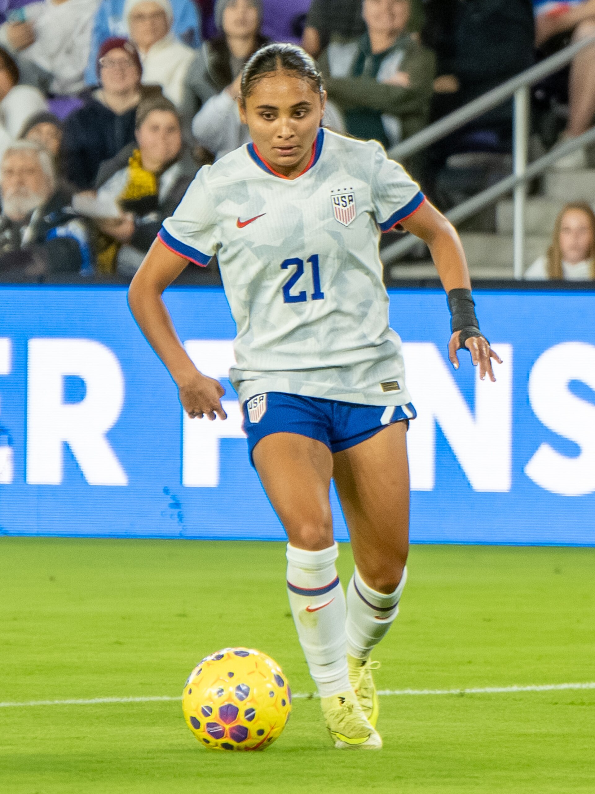 Alyssa Thompson during United States Women's Soccer Team vs Italy Women's National Football Team on November 28 2025