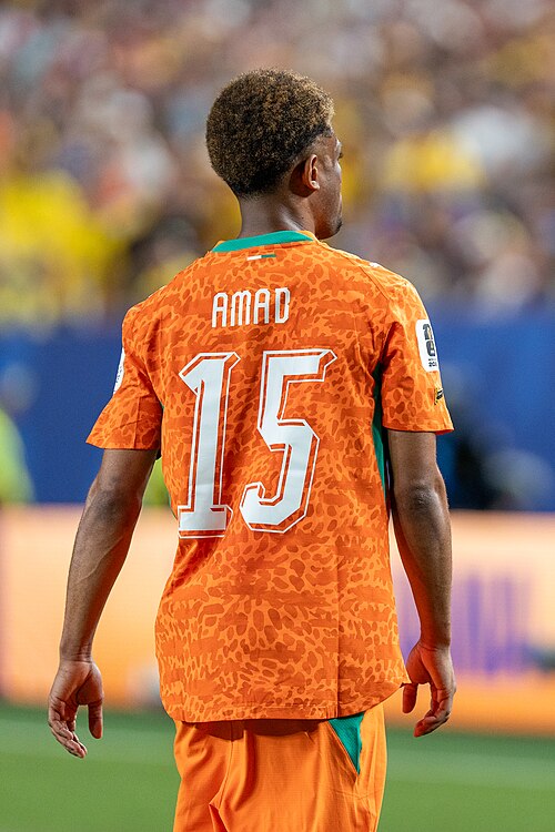 Amad Diallo during Côte d'Ivoire v Ecuador on 14 June 2026 at the 2026 FIFA World Cup