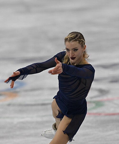 MILAN, ITALY - 19 FEBRUARY 2026: Amber GLENN of United States compete during the Figure Skating Women Single Skating Free Skating at the Olympic Winter Games Milano Cortina 2026 Milano Ice Skating Arena on February 19, 2026 in Milan, Italy