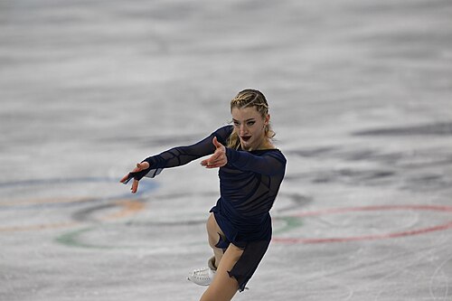 MILAN, ITALY - 19 FEBRUARY 2026: Amber GLENN of United States compete during the Figure Skating Women Single Skating Free Skating at the Olympic Winter Games Milano Cortina 2026 Milano Ice Skating Arena on February 19, 2026 in Milan, Italy