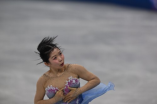 MILAN, ITALY - 19 FEBRUARY 2026: Ami NAKAI of Japan compete during the Figure Skating Women Single Skating Free Skating at the Olympic Winter Games Milano Cortina 2026 Milano Ice Skating Arena on February 19, 2026 in Milan, Italy