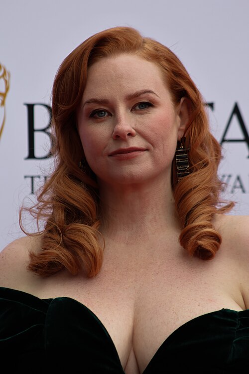 Amy Gledhill at the TV BAFTA red carpet, May 26