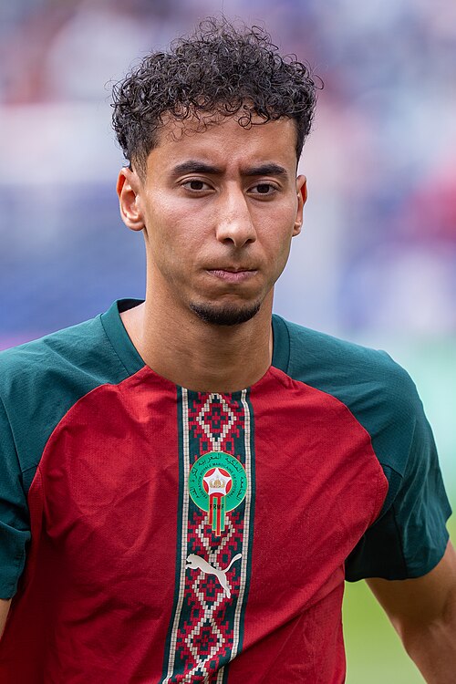 Anass Salah-Eddine during France v Morocco at the 2026 FIFA World Cup