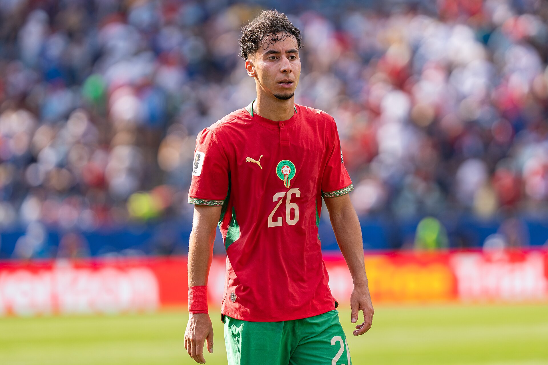 Anass Salah-Eddine during France v Morocco at the 2026 FIFA World Cup
