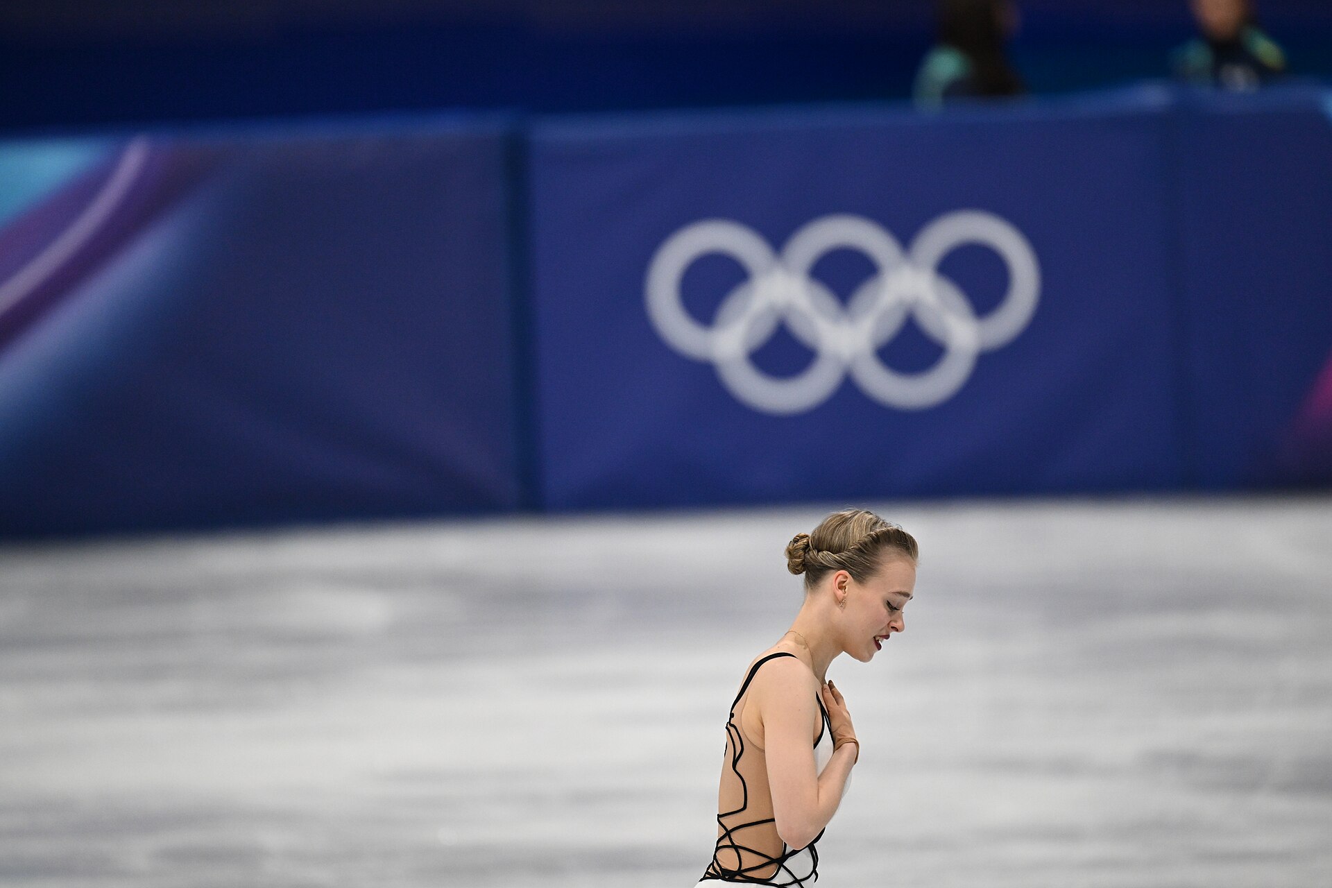 MILAN, ITALY - 19 FEBRUARY 2026: Anastasiia GUBANOVA of Georgia compete during the Figure Skating Women Single Skating Free Skating at the Olympic Winter Games Milano Cortina 2026 Milano Ice Skating Arena on February 19, 2026 in Milan, Italy