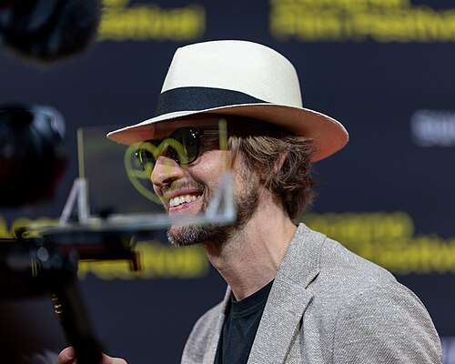 Anders Danielsen Lie signing the Wall of Fame at the 2026 Locarno Film Festival
