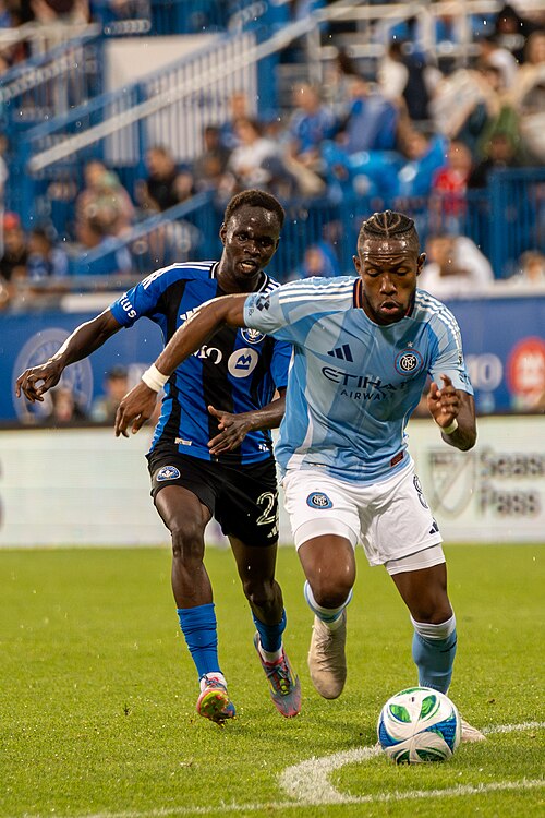Andrés Perea during CF Montréal vs New York City FC on 6.28.25