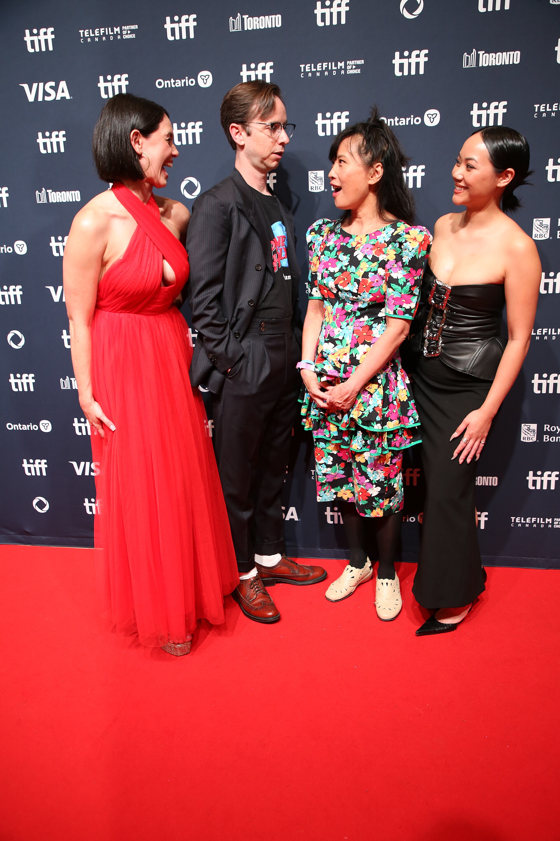 Andrea Werhun, Dan Beirne, Sook-Yin Lee, and Emily Lê at the 2024 Toronto International Film Festival (TIFF) for the movie Paying for It