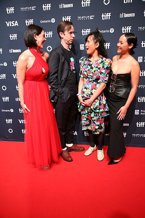 Andrea Werhun, Dan Beirne, Sook-Yin Lee, and Emily Lê at the 2024 Toronto International Film Festival (TIFF) for the movie Paying for It