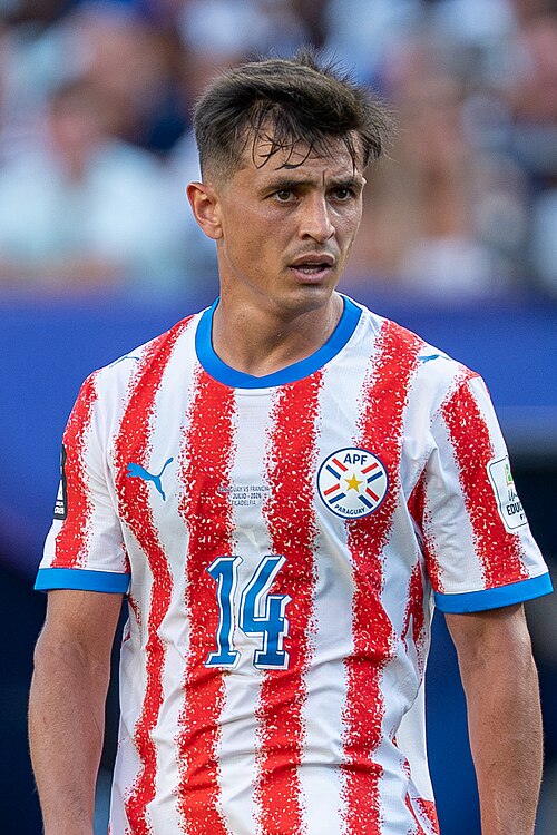 Andres Cubas during France v Paraguay at the 2026 FIFA World Cup