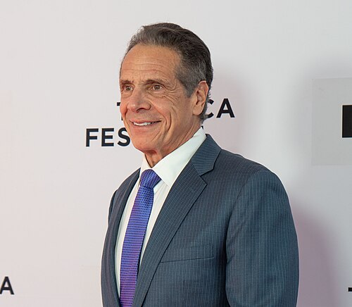 Former New York Governor Andrew Cuomo at the premiere of "Mario" at the 25th Tribeca Film Festival in New York City.