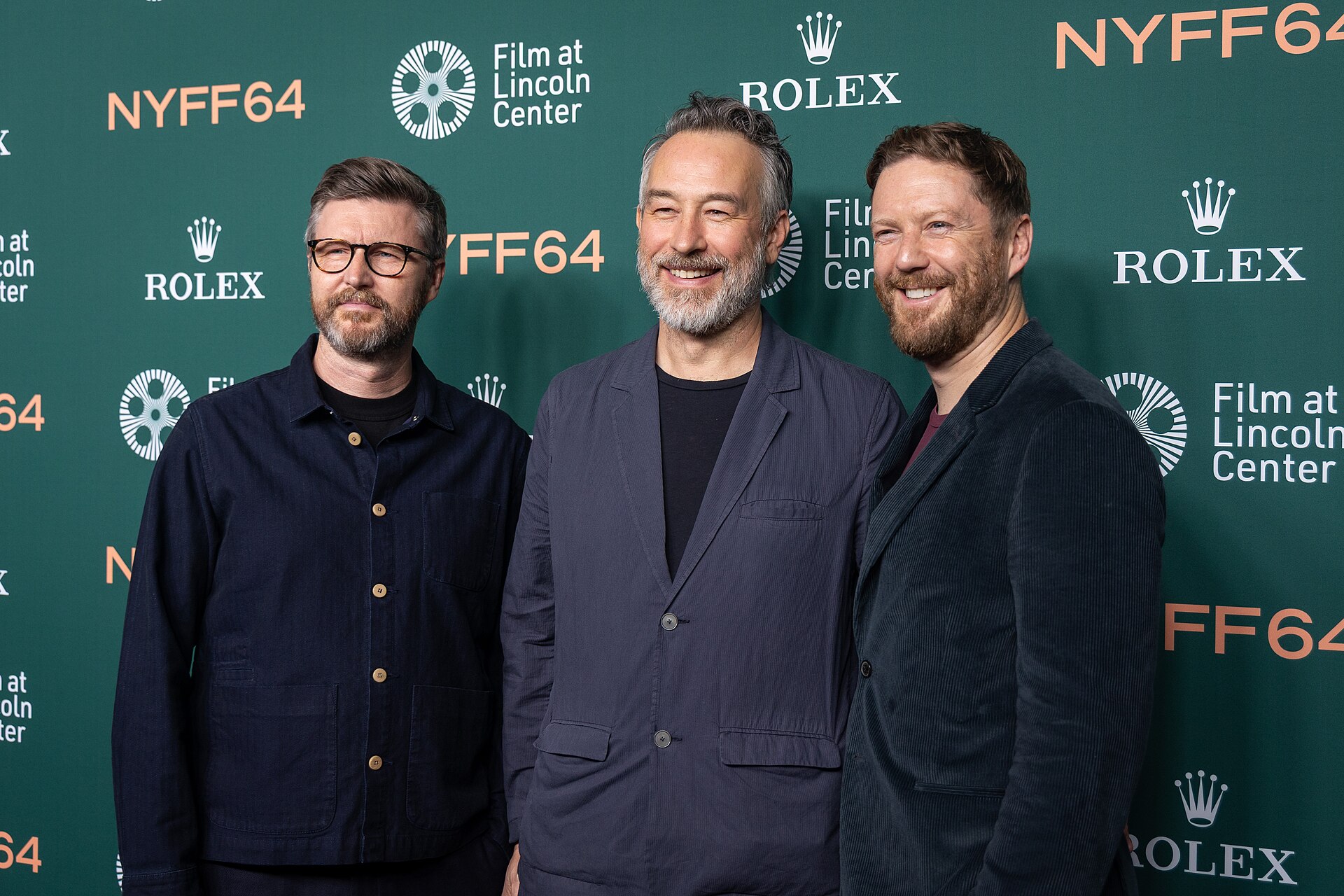 Andrew Haigh, Jonathan Alberts, and Tristan Goligher at the 2026 New York Film Festival
