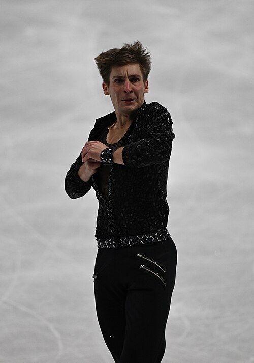 MILAN, ITALY - 10 FEBRUARY 2026: Andrew Torgashev of United States competes during the Figure Skating Men Single Skating Short Program at the Olympic Winter Games Milano Cortina 2026 Milano Ice Skating Arena on February 10, 2026 in Milan, Italy
