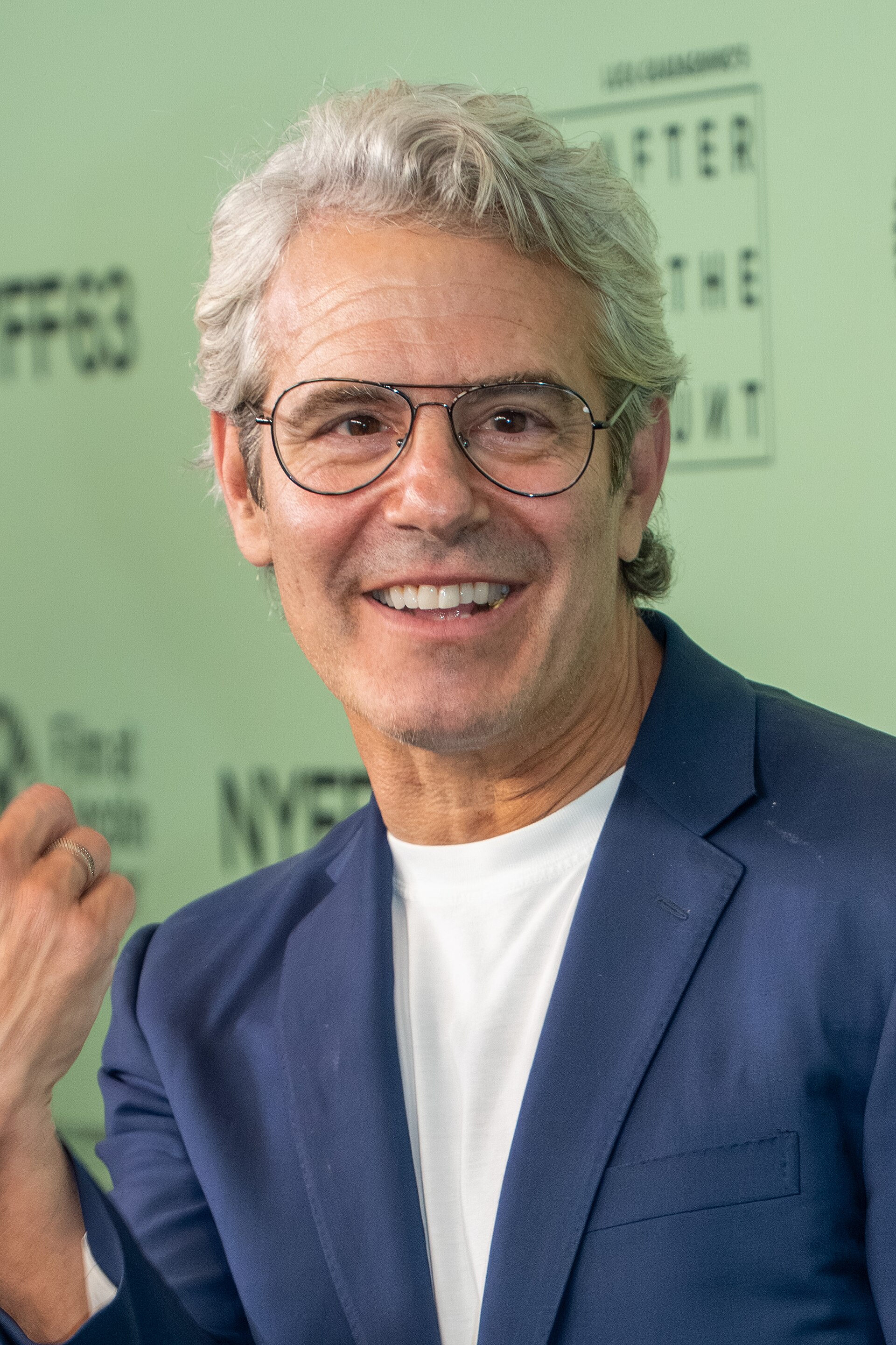 Andy Cohen at the 63rd annual New York Film Festival at Lincoln Center in 2025 for the film After The Hunt