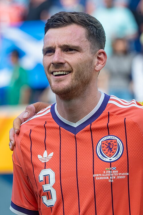 Andy Robertson during Scotland v Bolivia on June 6, 2026