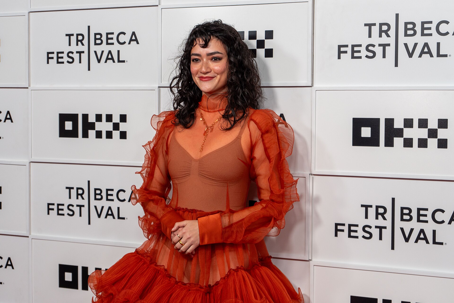 Angela Wong Carbone at the premiere of "The Last Day" at the 25th Tribeca Film Festival in New York City.