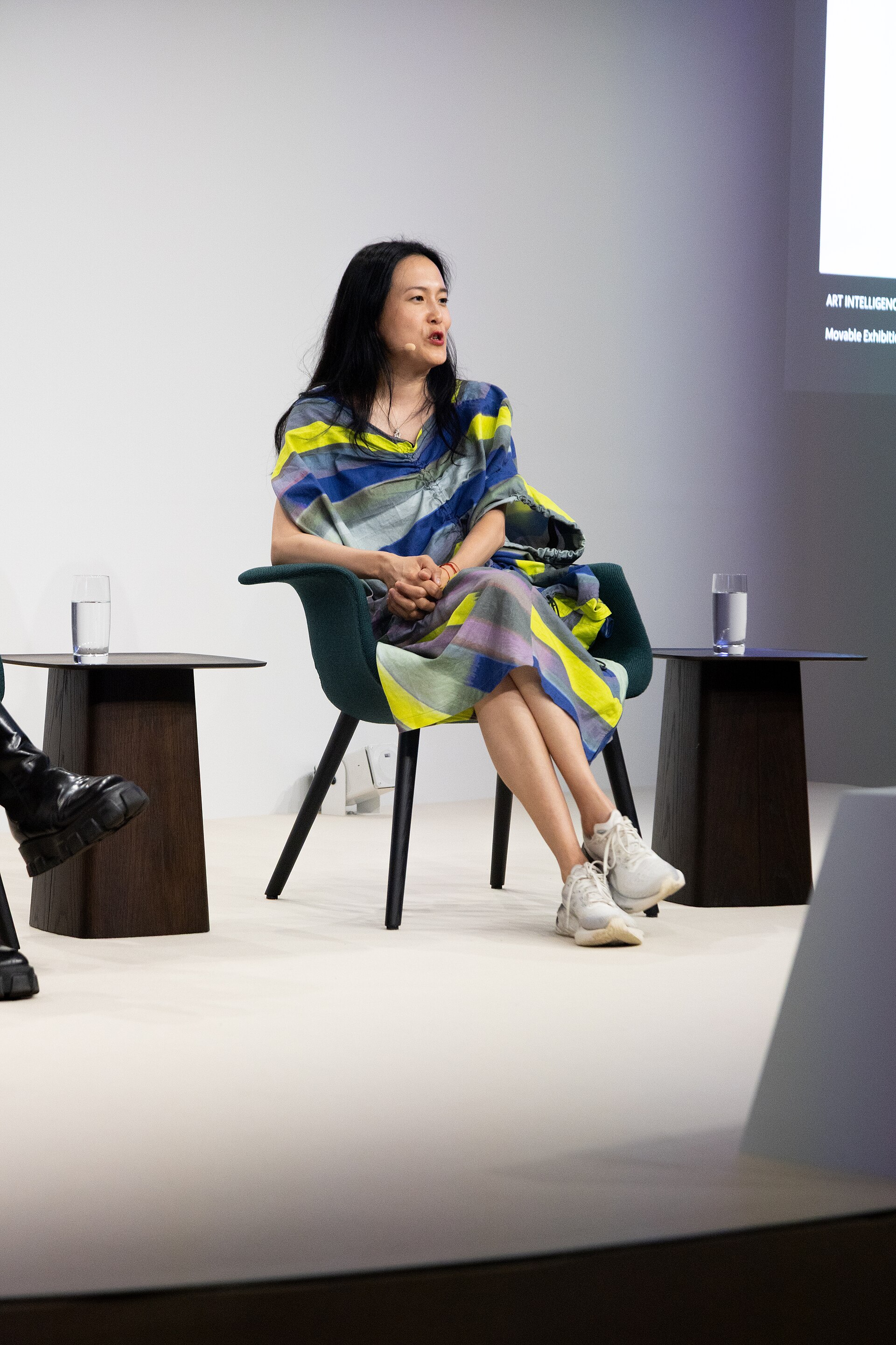 Angelika Li, cofounder of PF25 cultural projects, at the Art Basel international art fair in Basel, Switzerland in June 2025.