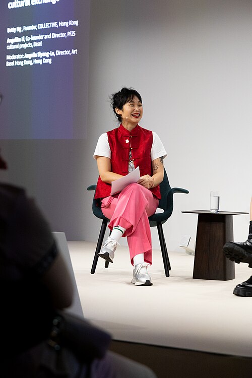 Angelle Siyang-Le, director of Art Basel Hong Kong, at the Art Basel international art fair in Basel, Switzerland in June 2025.
