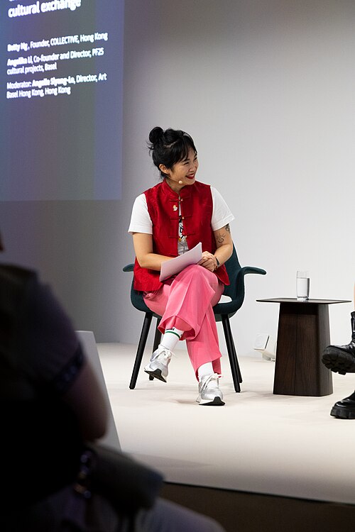 Angelle Siyang-Le, director of Art Basel Hong Kong, at the Art Basel international art fair in Basel, Switzerland in June 2025.