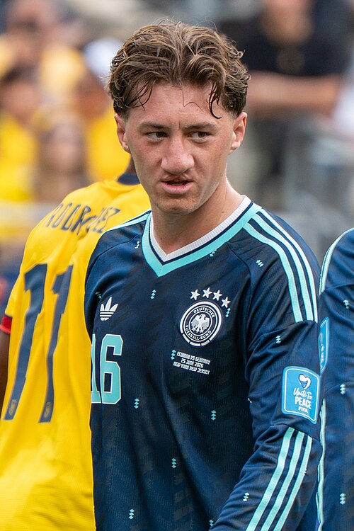 Angelo Stiller during Ecuador v Germany on 25 June 2026 at the 2026 FIFA World Cup