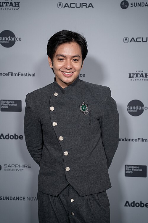 Angga Yunanda (actor) at the premiere for Levitating (Para Perasuk) at Sundance Film Festival 2026.