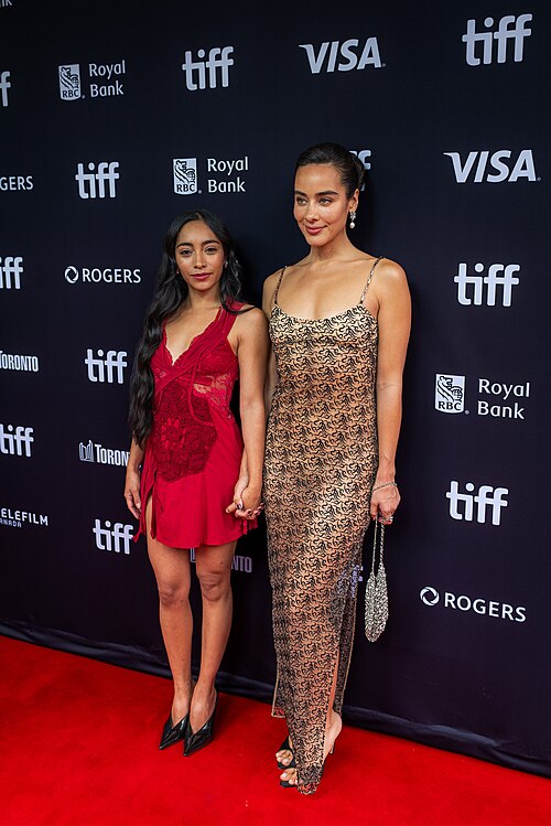 (L-R) Anna Diaz and Esmeralda Pimentel attend the presentation of Hombre al Agua at TIFF 2026