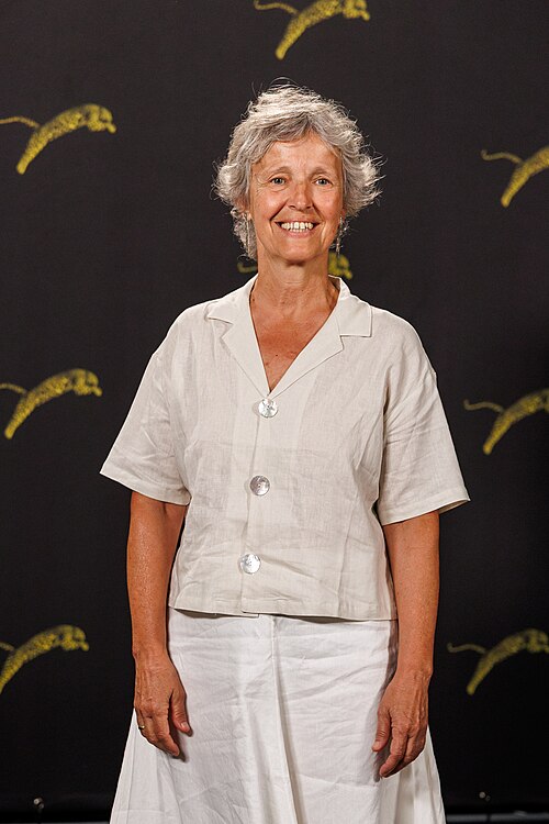 Anna Muxart attends "Lejos de los arboles" photocall during the 79th Locarno Film Festival on August 13, 2026 in Locarno, Switzerland.