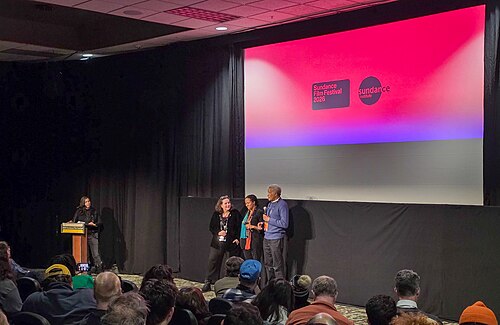 Anne de Mare, Liani Greaves and David Greaves QandA after Once Upon a Time in Harlem premiere at the 2026 Sundance Film Festival (2)