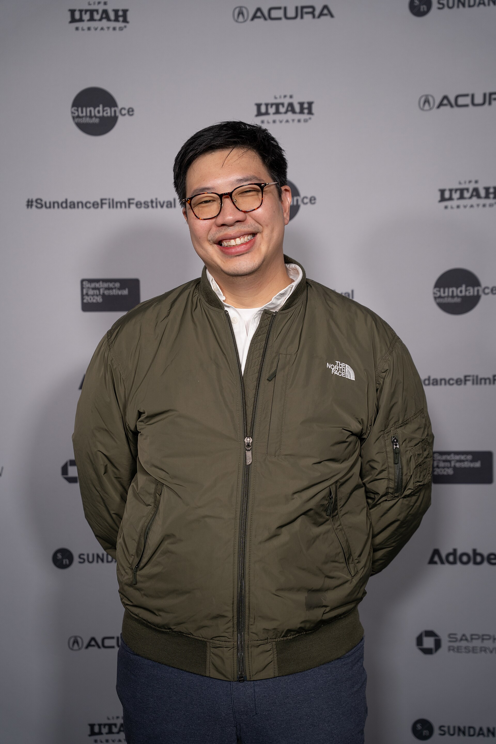 Anthony Eu (executive producer) at the premiere of Undertone at Sundance Film Festival 2026.