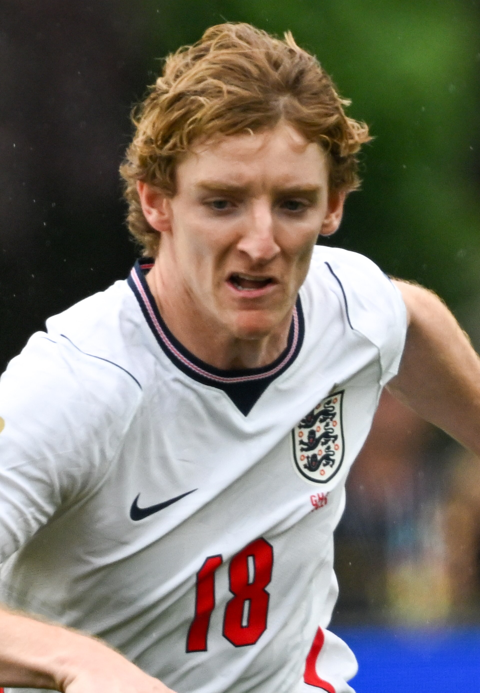 FOXBOROUGH, UNITED STATES - June 23: Anthony Gordon #18 of England is in action against Marvin Senaya #26 of Ghana during the FIFA World Cup 2026 Group L match between England and Ghana on June 23, 2026 Boston Stadium , Foxborough, Massachusetts