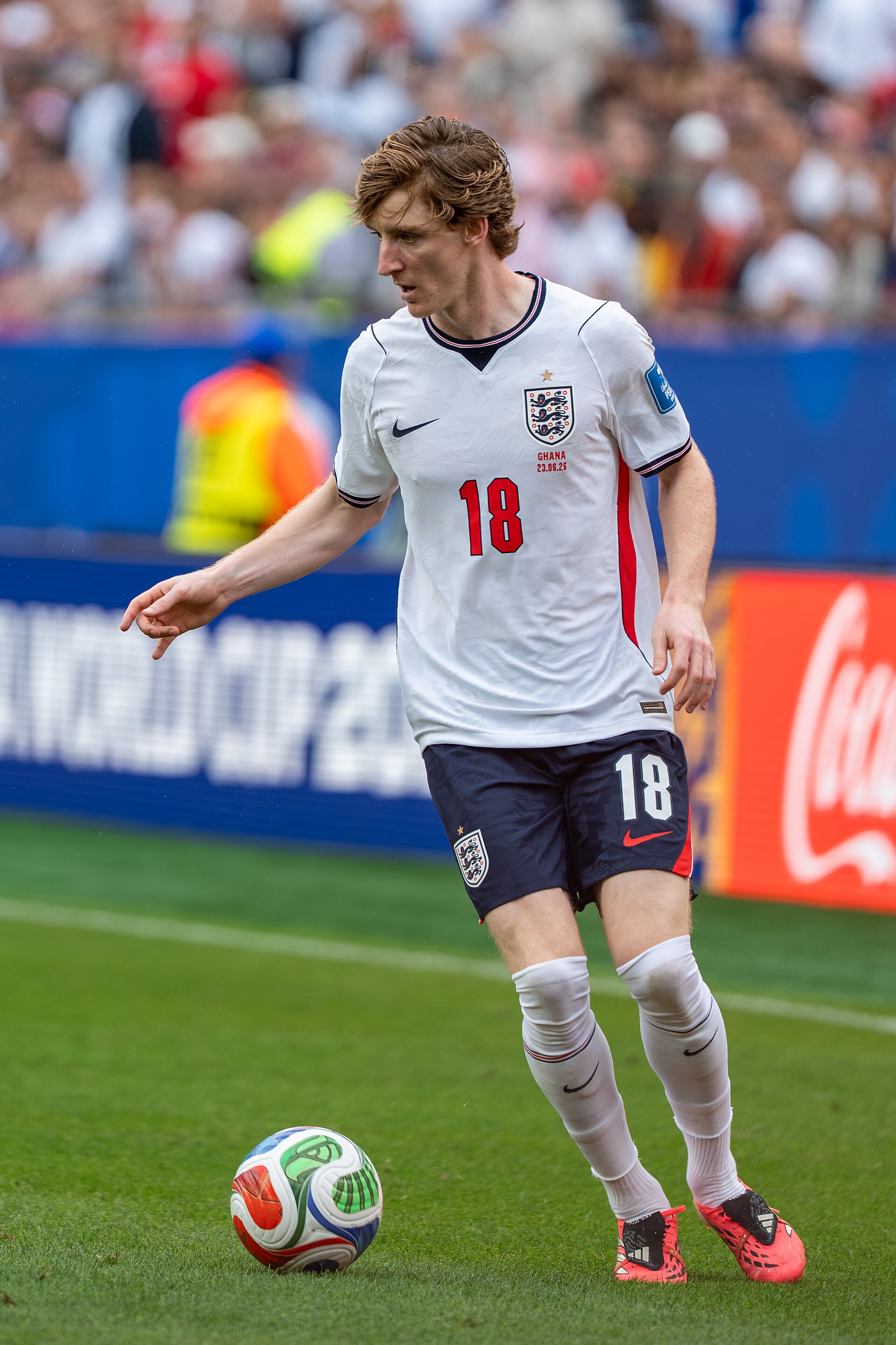 Anthony Gordon during England v Ghana on 23 June 2026 at the 2026 FIFA World Cup