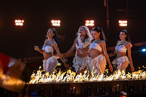 Antigoni performing JALLA, representing Cyprus in the 2nd Semi Final of the 2026 Eurovision Song Contest in Vienna