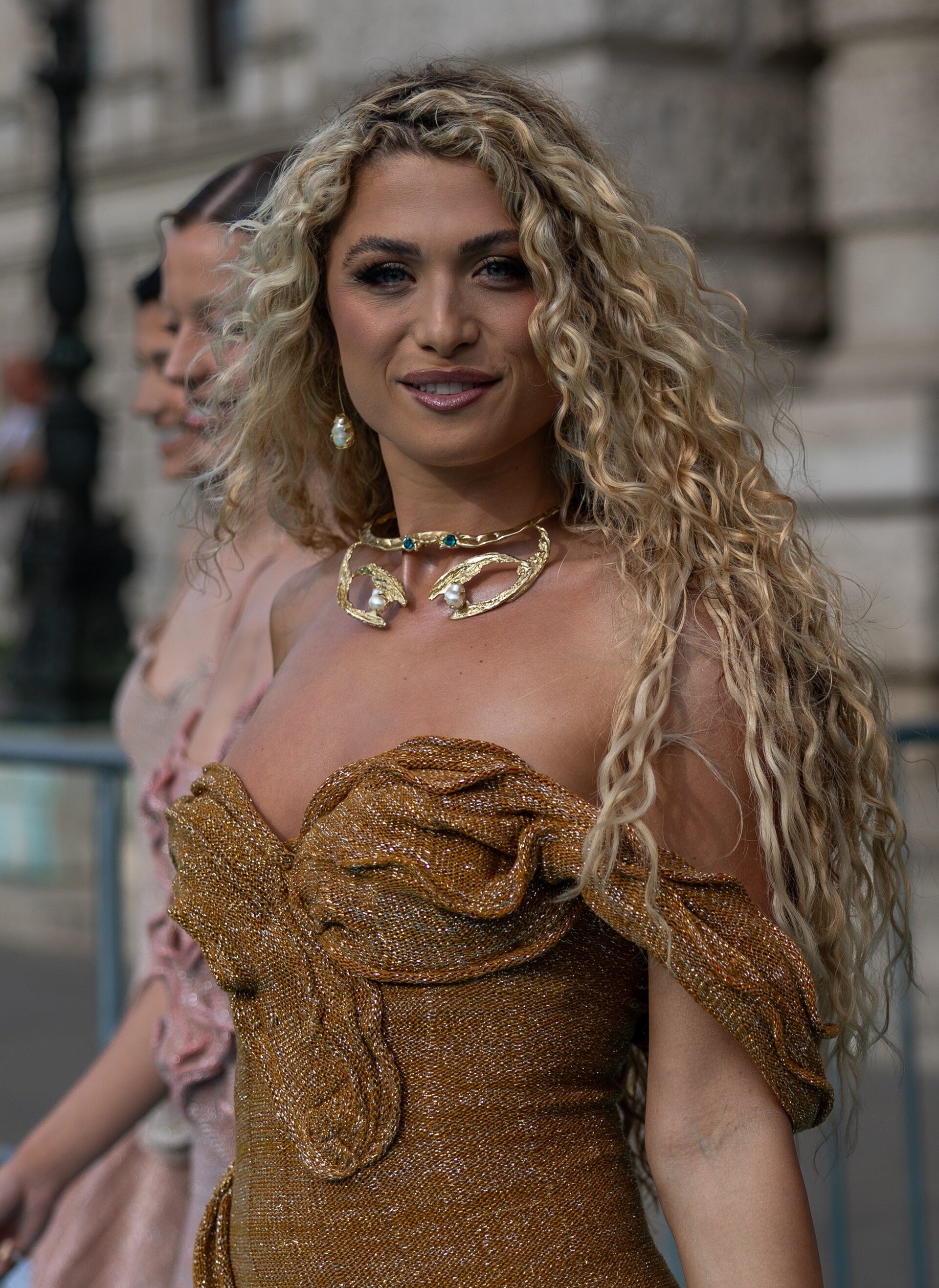 Antigoni representing Cyprus on the Turquoise Carpet at the 2026 Eurovision Song Contest in Vienna