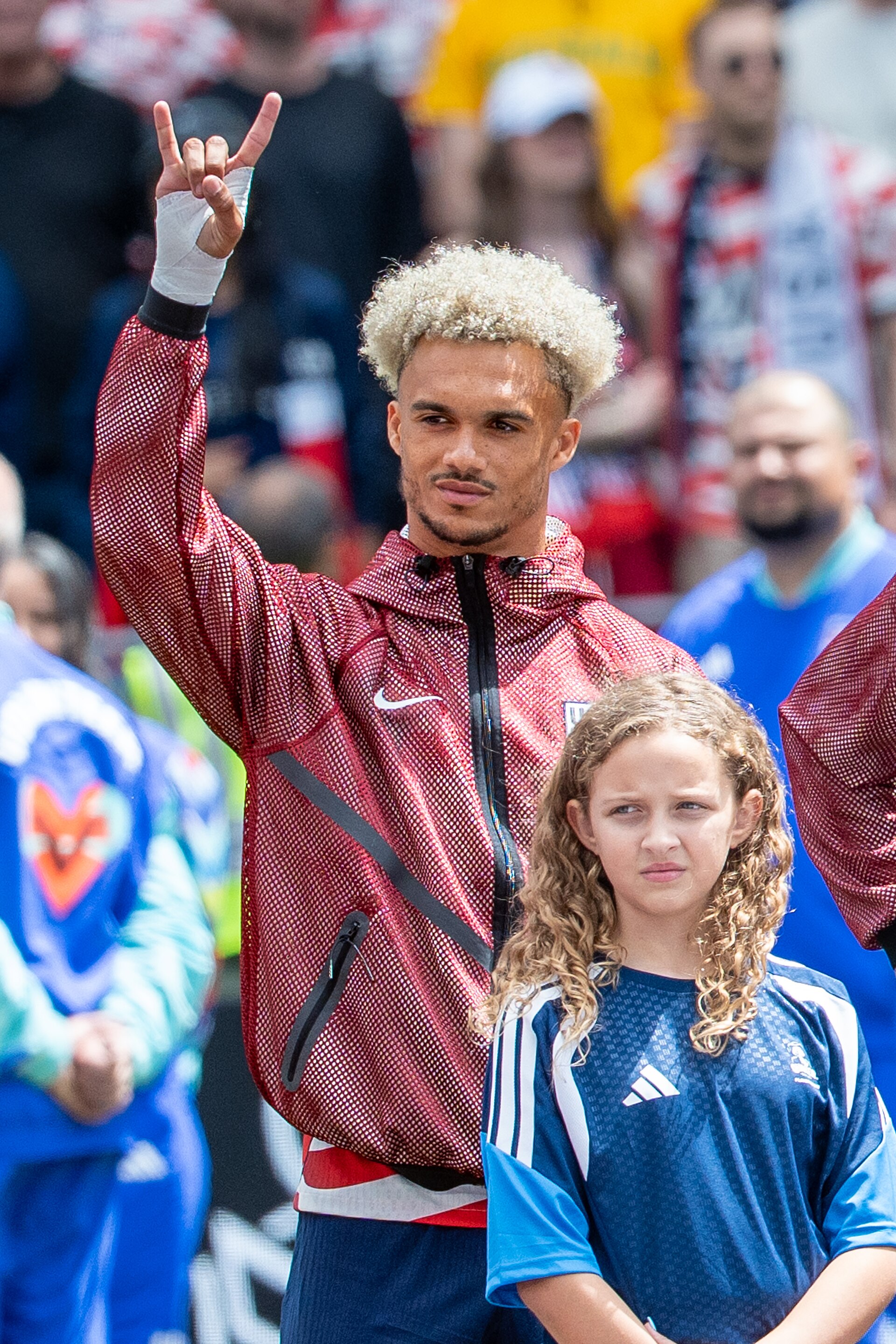 Antonee Robinson during United States v Australia on 19 June 2026 at the 2026 FIFA World Cup