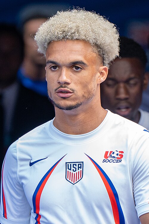 Antonee Robinson during United States v Australia on 19 June 2026 at the 2026 FIFA World Cup