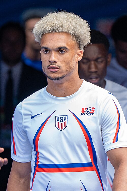 Antonee Robinson during United States v Australia on 19 June 2026 at the 2026 FIFA World Cup