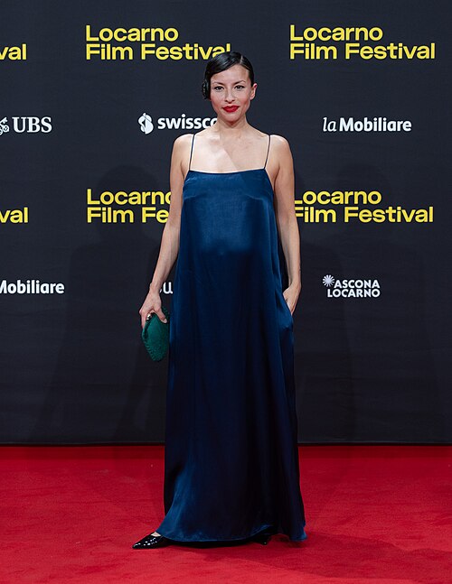 Antonia Giesen on the red carpet at the 79th Locarno Film Festival 2026