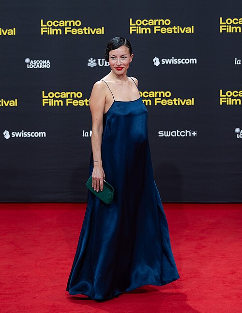 Antonia Giesen on the red carpet at the 79th Locarno Film Festival 2026