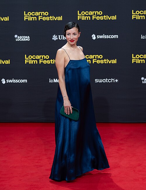 Antonia Giesen on the red carpet at the 79th Locarno Film Festival 2026