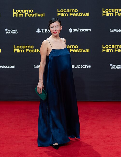 Antonia Giesen on the red carpet at the 79th Locarno Film Festival 2026