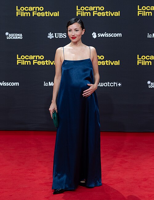 Antonia Giesen on the red carpet at the 79th Locarno Film Festival 2026